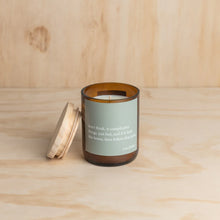 Load image into Gallery viewer, 'Don't Think, Just Feel' Heartfelt Quote Candle - Commonfolk Collective