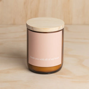 'Thank You' Heartfelt Quote Candle - Commonfolk Collective