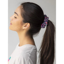 Load image into Gallery viewer, Dark Floral Scrunchie with Hideaway Pocket