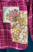Load image into Gallery viewer, "Flower Garden" - Recycled Handmade Flannelette Shirt
