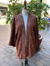 Load image into Gallery viewer, Rust/Marigold Authentic Japanese Kimono