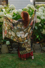 Load image into Gallery viewer, 'I Dream In Flowers' Bamboo Scarf with Bees - Market of Stars