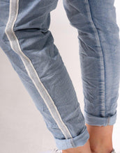 Load image into Gallery viewer, Denim Jogger with Silver Trim - Italian Star