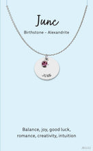 Load image into Gallery viewer, Birthstone Jewellery Card - Assorted