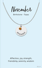 Load image into Gallery viewer, Birthstone Jewellery Card - Assorted