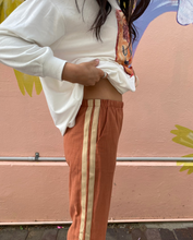 Load image into Gallery viewer, La Sirena White L/S Top & Rust Pant Set - By Frankie