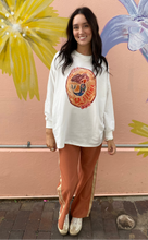 Load image into Gallery viewer, La Sirena White L/S Top & Rust Pant Set - By Frankie