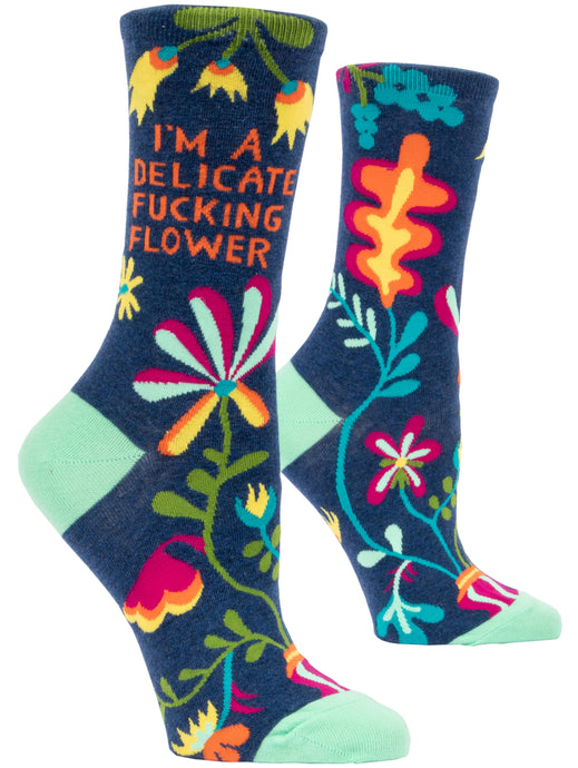 'I’m A Delicate F*%king Flower' Women's Socks