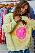 Load image into Gallery viewer, Lemon Happy Smily Washed Sweat - Hammill & Co