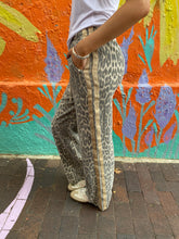 Load image into Gallery viewer, Light Leopard Denim Racer Pants - By Frankie