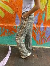 Load image into Gallery viewer, Light Leopard Denim Racer Pants - By Frankie