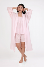 Load image into Gallery viewer, Pastel Pink Dressing Gown/Robe with Hail Spot