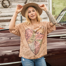 Load image into Gallery viewer, &#39;Map of My Heart&#39; Luxe Tee - Market of Stars