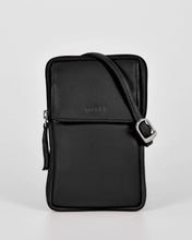 Load image into Gallery viewer, Black Mariah Leather Slim Crossbody Bag