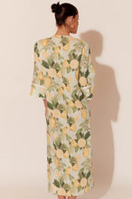 Load image into Gallery viewer, Nadine Lemon Twist Front Linen Dress