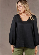 Load image into Gallery viewer, Ebony Nama Linen Top