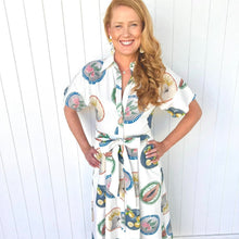 Load image into Gallery viewer, "Willow" Short Sleeve Maxi Dress in Our Aussie Way Print