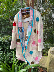 'Dixie' - Recycled Handmade Blanket Jacket