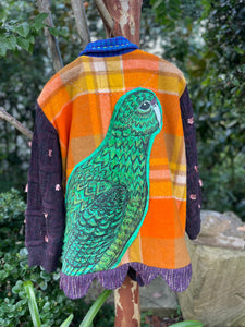 'Percy' - Recycled Handmade Blanket Jacket