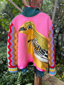 'Cecil' - Recycled Handmade Blanket Jacket