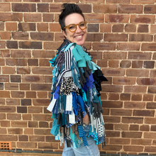 Load image into Gallery viewer, “Penny” - Handmade by Alicia cardi using recycled textiles