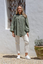 Load image into Gallery viewer, Juniper Piuma Italian Linen Top