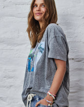 Load image into Gallery viewer, Charcoal Retro Palm V Neck Tee - Hammill & Co