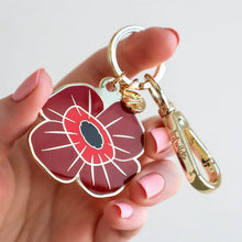 Load image into Gallery viewer, Remembrance Poppy Enamel Keyring - Erstwilder
