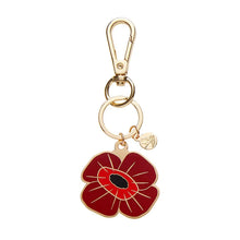 Load image into Gallery viewer, Remembrance Poppy Enamel Keyring - Erstwilder