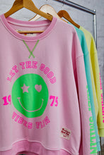 Load image into Gallery viewer, Pink Happy Smily Washed Sweat - Hammill & Co