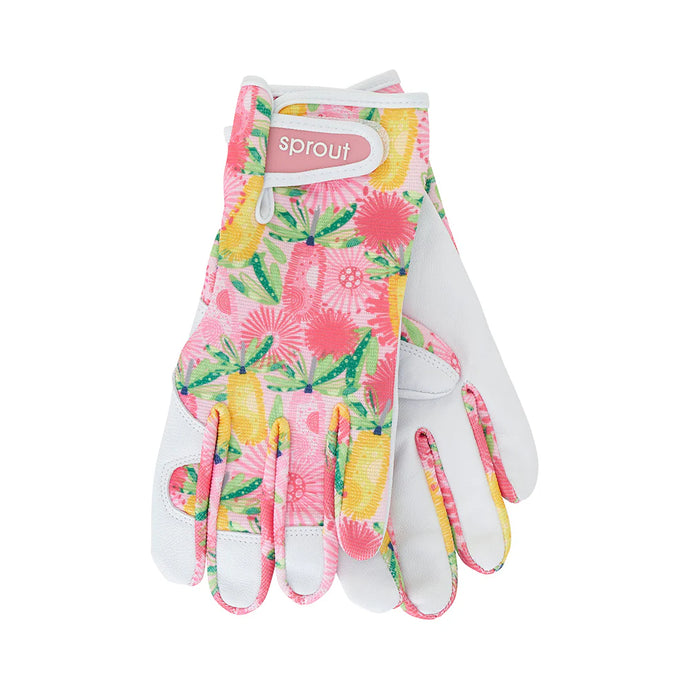 Sprout Goatskin Gloves - Pink Banksia
