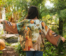 Load image into Gallery viewer, 'Secret Garden' Pixie Cropped Kimono - Market of Stars