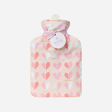Load image into Gallery viewer, Flannel Heart 1L Hot Water Bottle