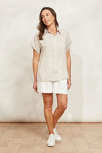 Load image into Gallery viewer, Dune Sojourn Stripe Linen Shirt