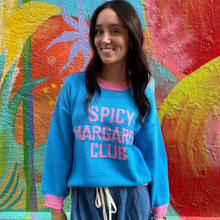 Load image into Gallery viewer, 'Spicy Margarita Club' Blue + Pink Jumper - By Frankie