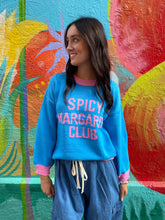 Load image into Gallery viewer, 'Spicy Margarita Club' Blue + Pink Jumper - By Frankie