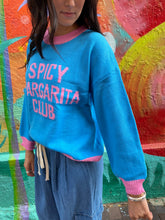 Load image into Gallery viewer, 'Spicy Margarita Club' Blue + Pink Jumper - By Frankie
