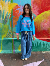 Load image into Gallery viewer, 'Spicy Margarita Club' Blue + Pink Jumper - By Frankie