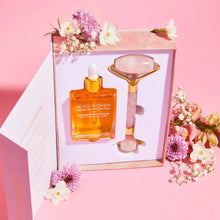 Load image into Gallery viewer, Super Soother & Rose Quartz Roller Gift Set