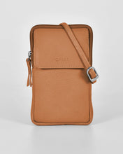 Load image into Gallery viewer, Tan Mariah Leather Slim Crossbody Bag