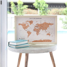 Load image into Gallery viewer, Small World Map Travel Pin Board