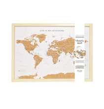 Load image into Gallery viewer, Small World Map Travel Pin Board