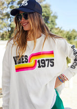 Load image into Gallery viewer, White Vibes Long Sleeve Waffle Top - Hammill &amp; Co