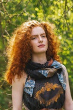 Load image into Gallery viewer, 'Wild Beauty' Bamboo Scarf with Peacock Print - Market of Stars