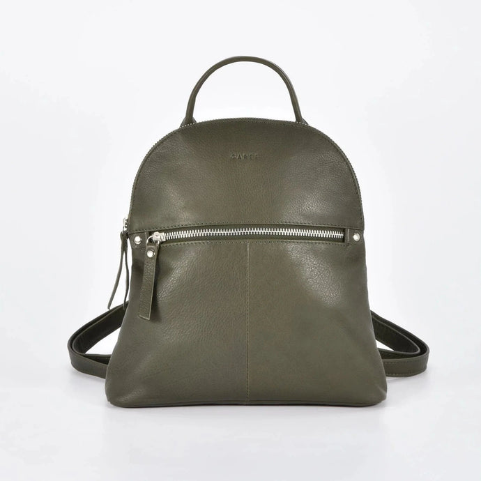 Olive Sherry Leather Backpack