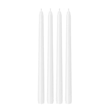 Load image into Gallery viewer, White Jewel Taper Candles 4pk