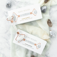 Load image into Gallery viewer, Clear Quartz Crystal Facial Roller