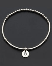 Load image into Gallery viewer, Love Letter Initial Bracelet A-Z Silver