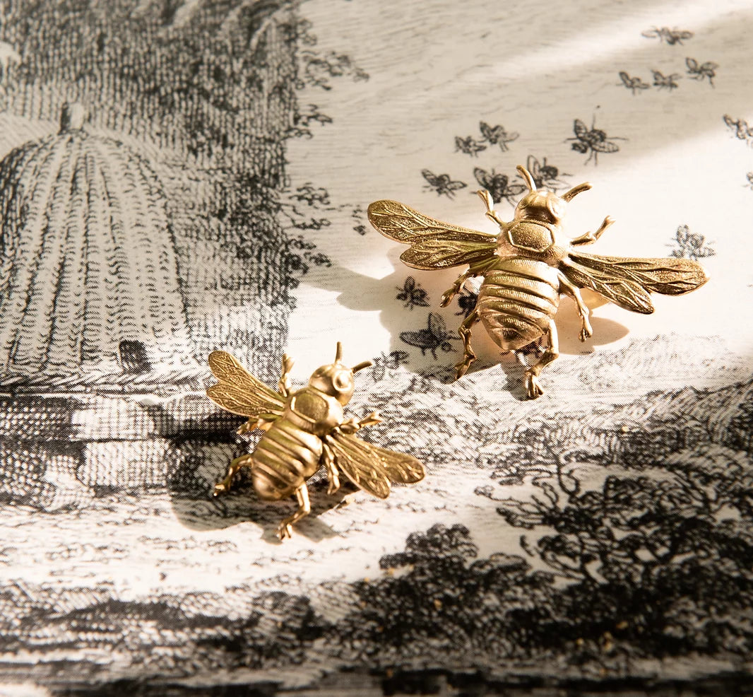 Worker Bee Brass Brooch