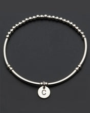 Load image into Gallery viewer, Love Letter Initial Bracelet A-Z Silver